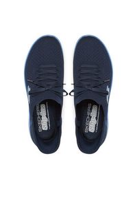 skechers - Skechers Sneakersy Summits-New Daily 150263/NVBL Granatowy. Kolor: niebieski. Materiał: materiał