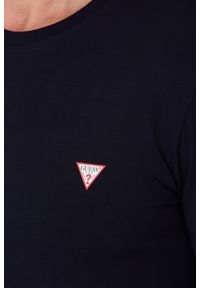 Guess - GUESS Granatowy męski longsleeve, Rozmiar XXL. Kolor: niebieski. Długość rękawa: długi rękaw #4