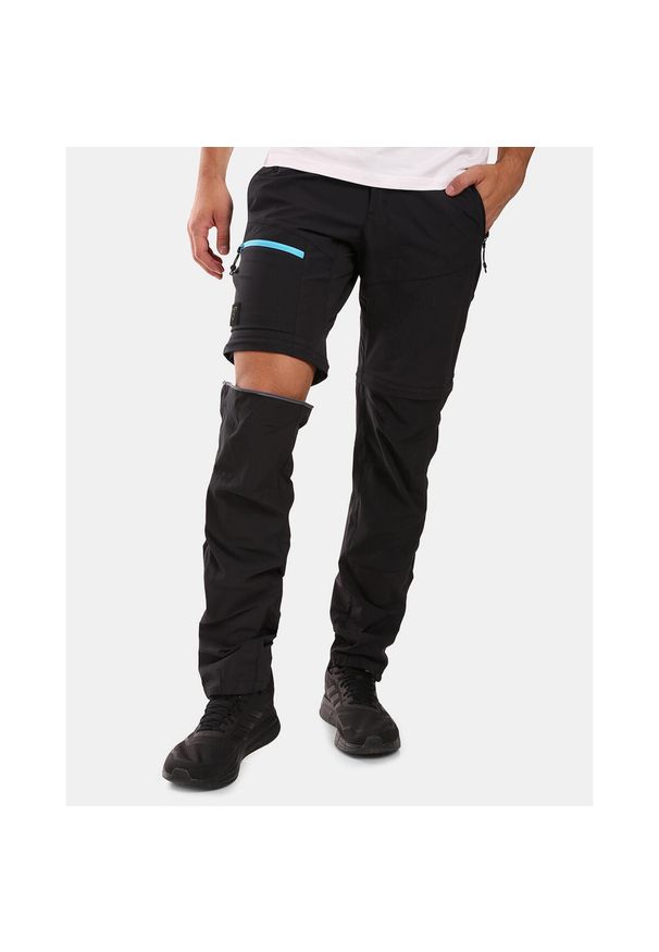 Męskie spodnie outdoorowe 2 w 1 Kilpi HOSIO-M. Kolor: czarny. Materiał: nylon. Sport: turystyka piesza