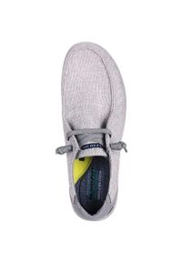 skechers - Adidasy Skechers Melson-nela, Mężczyźni. Kolor: szary. Materiał: tkanina. Sport: turystyka piesza
