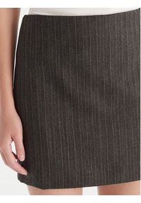 Marella Spódnica mini Litanie 2523106112 Szary Slim Fit. Kolor: szary. Materiał: wełna #4