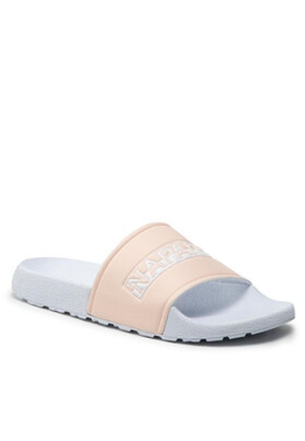 Napapijri Klapki Park NP0A4GUD Różowy. Kolor: różowy. Materiał: skóra