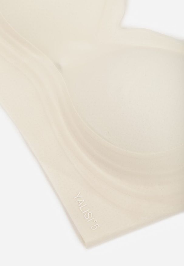 Renee - Jasnobeżowy Elastyczny Biustonosz Bezszwowy Bez Fiszbin Edaelia. Kolor: beżowy. Materiał: jeans