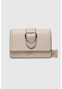 Valentino by Mario Valentino - VALENTINO Ecru torebka z sercem sery satchel #1