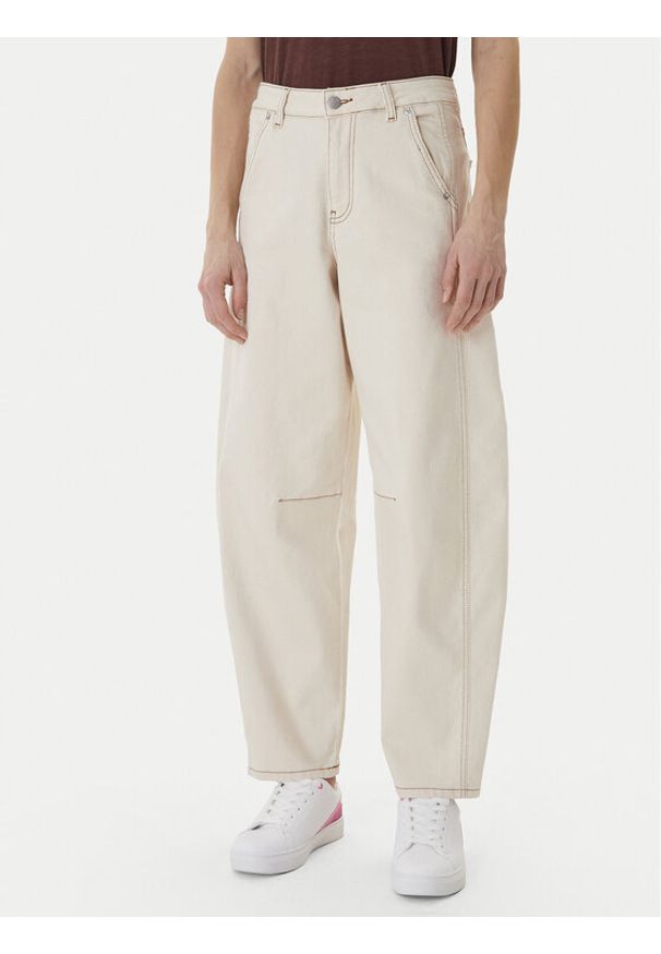 Roxy Jeansy Cloudbreak Mid Sandbar ERJDP03324 Écru Barrel Fit