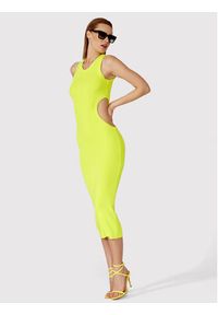 Simple Sukienka letnia SUD042 Zielony Slim Fit. Kolor: zielony. Materiał: syntetyk. Sezon: lato #3