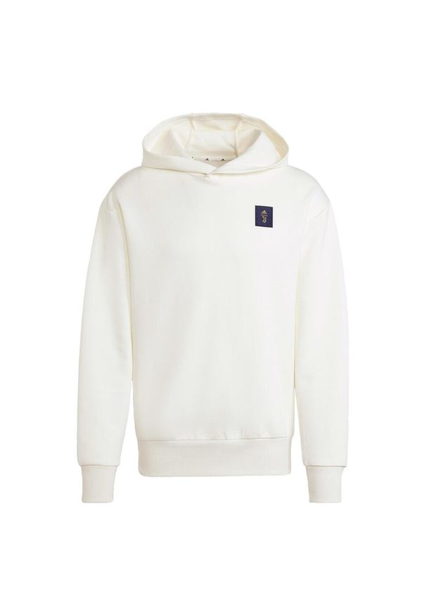 Adidas - Bluza z kapturem Juventus Seasonal Doubleknit. Typ kołnierza: kaptur. Kolor: biały. Sport: piłka nożna