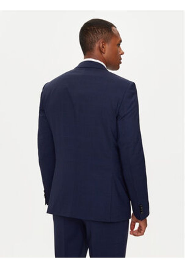 BOSS - Boss Garnitur H-Huge 50521724 Granatowy Slim Fit. Kolor: niebieski. Materiał: syntetyk, wełna