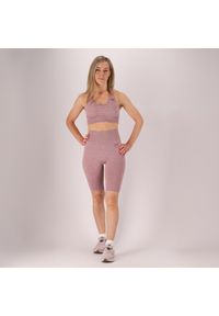 XTREME - Damskie spodenki sportowe. Kolor: różowy. Materiał: elastan, poliester. Sport: fitness