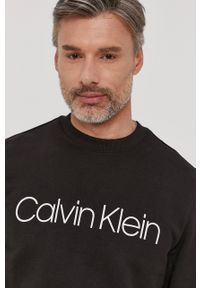 Calvin Klein Bluza męska kolor czarny z nadrukiem. Okazja: na co dzień. Kolor: czarny. Materiał: bawełna. Wzór: nadruk. Styl: casual #3