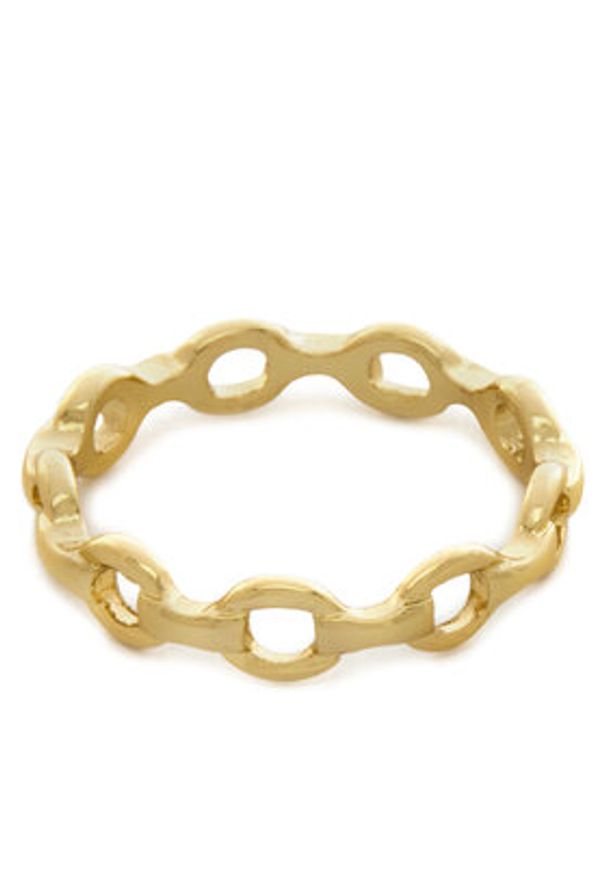 Pieces Zestaw pierścionków 17146764 Złoty. Materiał: metalowe. Kolor: złoty