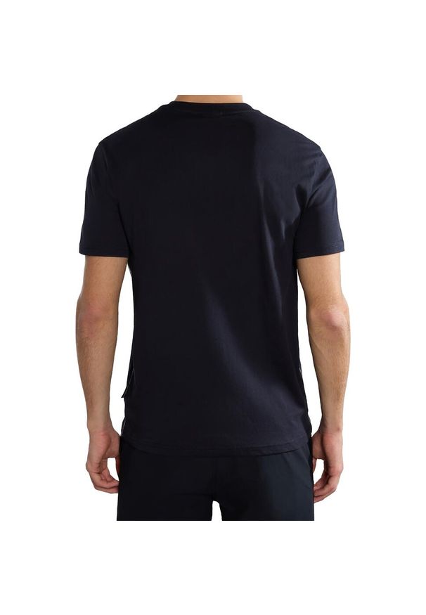 Koszulka męska Napapijri S-Aylmer. Kolor: wielokolorowy, czarny. Sport: turystyka piesza