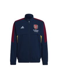 Kurtka do piłki nożnej męska Adidas Arsenal Presentation Condivo 2022/23. Kolor: niebieski. Materiał: dresówka