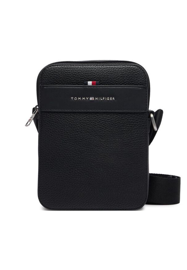 TOMMY HILFIGER - Tommy Hilfiger Saszetka AM0AM14698 Czarny. Kolor: czarny. Materiał: skóra