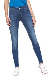 Wrangler - WRANGLER SUPER SKINNY SUMMER SKY W29JGT12W 112128559. Długość: długie. Wzór: ażurowy, aplikacja. Sezon: lato. Styl: sportowy, klasyczny