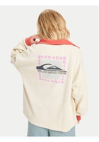 Quiksilver Polar Sungai Block EQWFT03192 Biały Oversize. Kolor: biały. Materiał: bawełna #6