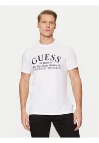 Guess T-Shirt M5RI43 K9RM1 Biały Regular Fit. Kolor: biały. Materiał: bawełna