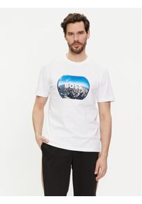 BOSS - Boss T-Shirt Tiburt 511 50512110 Biały Regular Fit. Kolor: biały. Materiał: bawełna