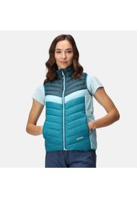 Regatta - Kamizelka damska bez rękawów - Harrock II. Kolor: niebieski. Długość rękawa: bez rękawów. Sport: turystyka piesza #1