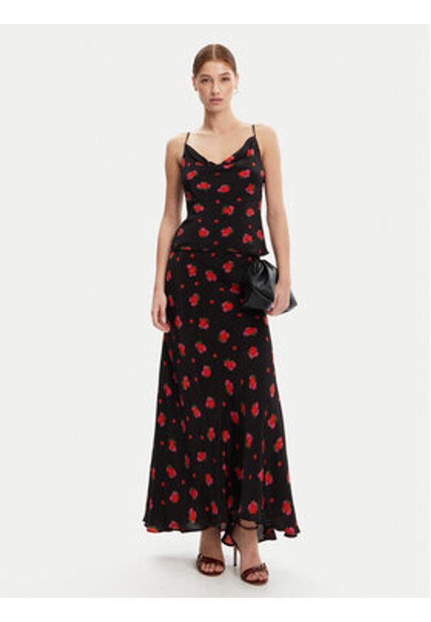 BARDOT Spódnica maxi 59754SB2 Czarny Regular Fit. Kolor: czarny. Materiał: wiskoza