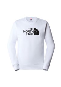 Bluza The North Face Drew Peak Crew 0A4SVRLA91 - biała. Typ kołnierza: bez kaptura. Kolor: biały. Materiał: bawełna. Styl: elegancki. Sport: wspinaczka