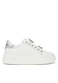 Patrizia Pepe Sneakersy PPJ302 30 Biały. Kolor: biały. Materiał: skóra