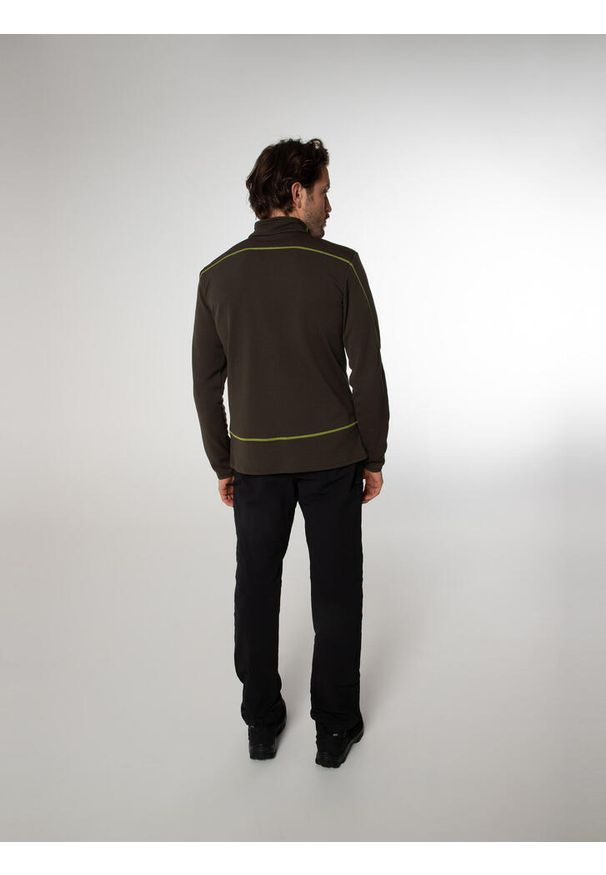 Koszulka męska Protest HUMANS 1/4 zip top. Kolor: zielony