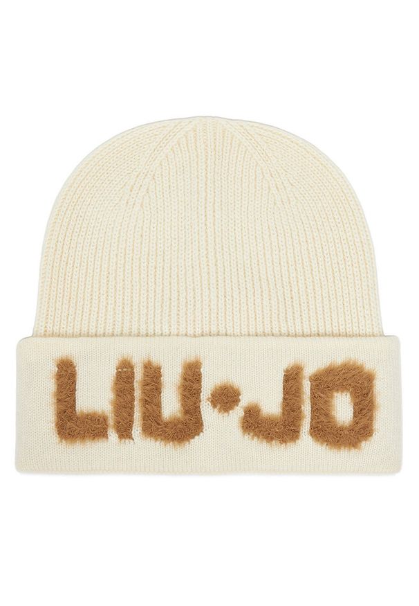 Czapka Liu Jo. Kolor: kremowy