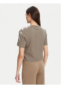 Guess T-Shirt V3RI08 I3Z14 Brązowy Regular Fit. Kolor: brązowy. Materiał: bawełna
