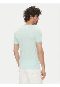 Tommy Jeans T-Shirt DM0DM20363 Zielony Slim Fit. Kolor: zielony. Materiał: bawełna