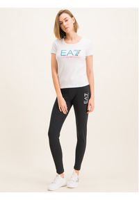 EA7 Emporio Armani T-Shirt 3HTT31 TJ12Z 1100 Biały Slim Fit. Kolor: biały. Materiał: bawełna #5