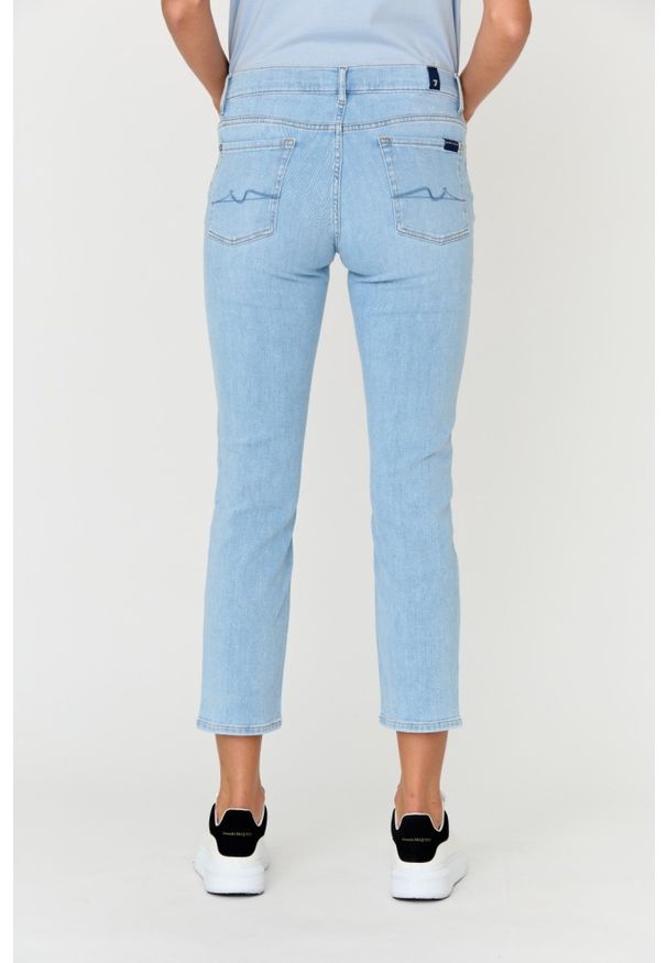 7 FOR ALL MANKIND Jasne jeansy damskie Wind Catcher. Kolor: niebieski