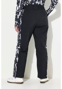 ULLA POPKEN - Damskie Spodnie funkcyjne HYPRAR wodoodporne paski na rzep osłona przeciwśnieżna. Kolekcja: plus size. Kolor: czarny. Materiał: poliester, materiał, elastan. Wzór: paski. Sezon: zima. Sport: narciarstwo #2