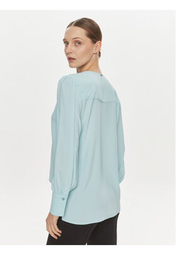 Rinascimento Bluzka CFC0117653003 Niebieski Regular Fit. Kolor: niebieski. Materiał: syntetyk