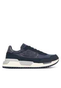 EA7 Emporio Armani Sneakersy 7X000874 AF28089 MB784 Granatowy. Kolor: niebieski. Materiał: skóra #1