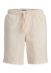 Jack & Jones Szorty materiałowe St.Jaiden 12293471 Kremowy Relaxed Fit. Kolor: kremowy. Materiał: bawełna #6