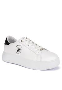 Beverly Hills Polo Club Sneakersy V12-712 Biały. Kolor: biały. Materiał: skóra #3