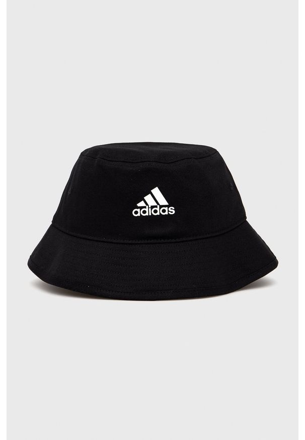 Adidas - adidas kapelusz bawełniany H36810.D kolor czarny bawełniany. Kolor: czarny. Materiał: bawełna