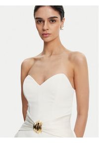 Elisabetta Franchi Kombinezon TU-039-51E2 Biały Regular Fit. Kolor: biały. Materiał: syntetyk #4