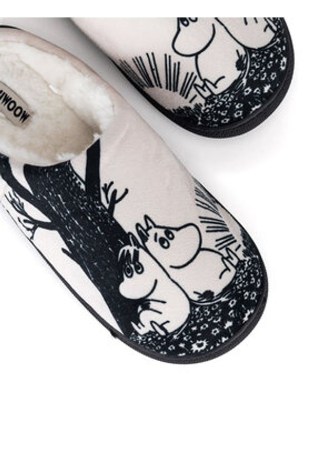 Moomin Kapcie AW24-233MMN Beżowy. Kolor: beżowy. Materiał: materiał