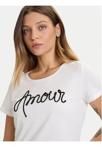 Morgan T-Shirt 252-DMIO Biały Slim Fit. Kolor: biały. Materiał: bawełna #4