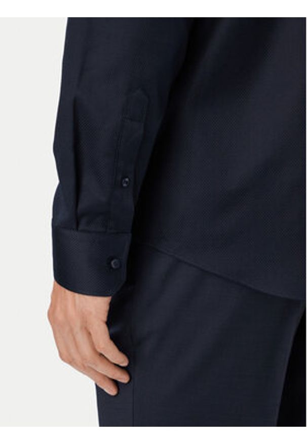BOSS Koszula H-Joe 50567023 Granatowy Regular Fit. Kolor: niebieski. Materiał: bawełna