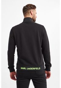 Karl Lagerfeld - BLUZA KARL LAGERFELD. Typ kołnierza: kołnierzyk stójkowy. Materiał: tkanina