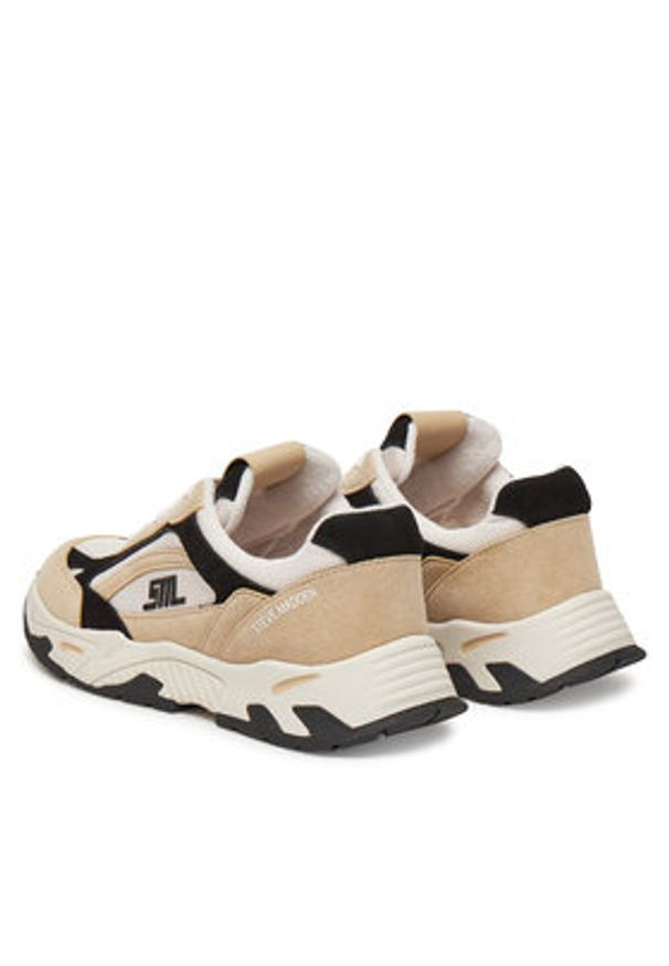 Steve Madden Sneakersy Sneak Peak-E SM19000129 Beżowy. Kolor: beżowy. Materiał: materiał