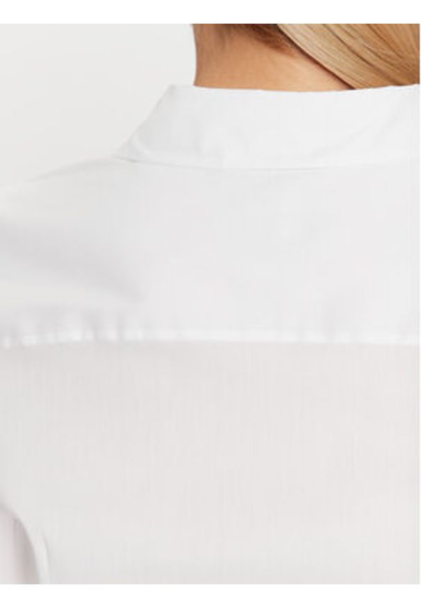 BOSS - Boss Koszula 50490772 Biały Slim Fit. Kolor: biały. Materiał: bawełna