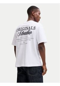 Jack & Jones T-Shirt Norrebro Typo 12282898 Biały Regular Fit. Kolor: biały. Materiał: bawełna #6