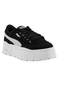 Puma - Damskie Skórzane Buty Treningowe Mayze Stack DC5. Kolor: biały. Materiał: skóra. Styl: sportowy