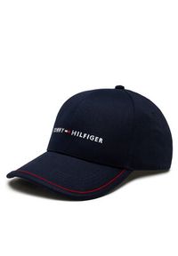 TOMMY HILFIGER - Tommy Hilfiger Czapka z daszkiem Th Skyline Cap AM0AM11494 Granatowy. Kolor: niebieski. Materiał: bawełna