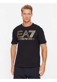 EA7 Emporio Armani T-Shirt 6RPT03 PJFFZ 0208 Czarny Regular Fit. Kolor: czarny. Materiał: bawełna #1