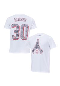 Koszulka dziecięca PSG Messi. Kolor: biały. Materiał: bawełna. Sport: piłka nożna #1